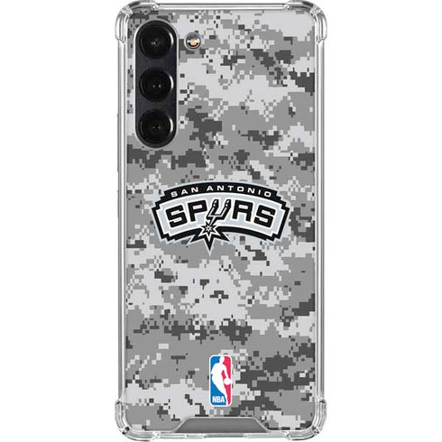 NBA San Antonio Spurs Digi Camo Galaxy S24 FE Clear Case